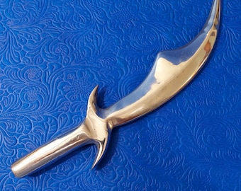 Obatala Ayaguna Tool Scimitar Alfanje Orisha Funfun Ochagrinan Oduduwa Oshanla Ori Yembo Oduduwa Oddua Ogun Ifa Ada Statue
