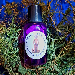 San Lazaro Blessed Oil Aceites San Lazaro Asojano Saint Lazarus Azowano Sakpata kacha aha sopera eleke Omolu Obaluaye Arara statue
