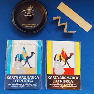 Carta Aromatica Italian Incense Paper, Handmade Incense Strips Original & Blue, Luxury Home Fragrance Similar to Papier d'armenie Gift Ready