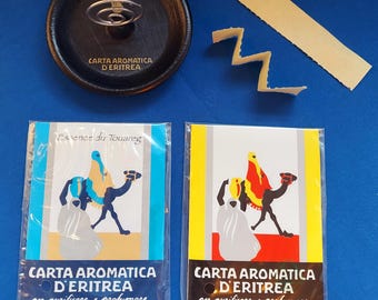 Carta Aromatica Italian Incense Paper, Handmade Incense Strips Original & Blue, Luxury Home Fragrance Similar to Papier d'armenie Gift Ready