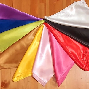 Mouchwa Vodou Bufanda 36"x36" 90 x 90 cm Lwa loa Espíritu vodun haitiano bufandas de satén moushwa mouchoir drapo dwapo bandera Ezili Danto Freda Damballa