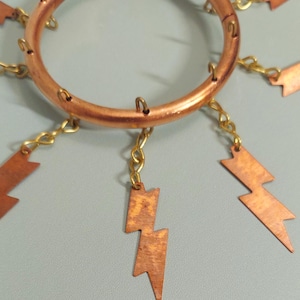 Oya Ayao Lightning bolts ring 9 Centella Orisha Iyansan Allao Olla oricha herramientas santeria lucumi tools orisa Olla yanza obba nani yewa