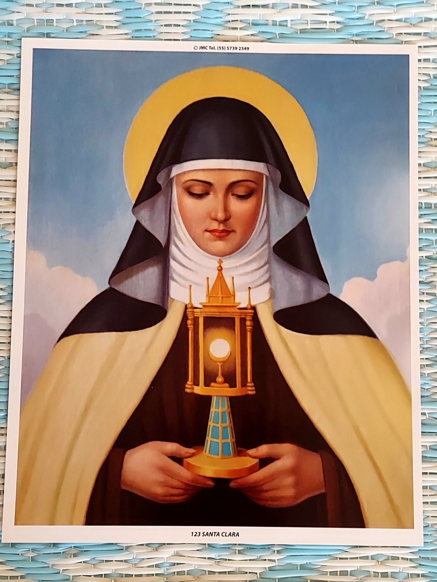 Saint Claire Clara Klemenzin Lwa Lithographs Lwa loa Haitian Vodun image altar Chromolithographs image drapo flag statue cromos pe Vodou