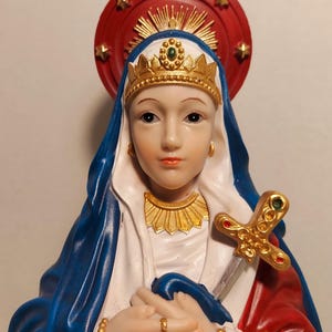 Erzulie Freda 像イメージ Ezili Fweda Lwa フィギュア Lwa loa ハイチ Vodun 画像祭壇 Mater Dolorosa ドラポ旗像 cromos pe Vodou
