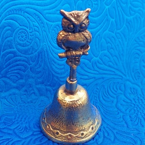 Brass Owl Bell - small for Orishas Yewa, Oba, Obba, Oya, Oshun Lucumi Yoruba Candomble Iyami Aje