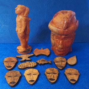 Olokun sopera of Ifa tools Wooden Herramientas (orisa of the lagoon sea Aje Shaluga Yemaya, Nana Buruku & Olokun) Olocun de Ifa Babalawo