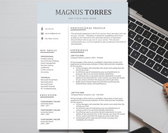 Profesjonalny i nowoczesny szablon CV dla programu Word | Projekt CV | Szablon CV dla programu Word | Profesjonalne CV | Natychmiastowe pobieranie CV | Czyste CV