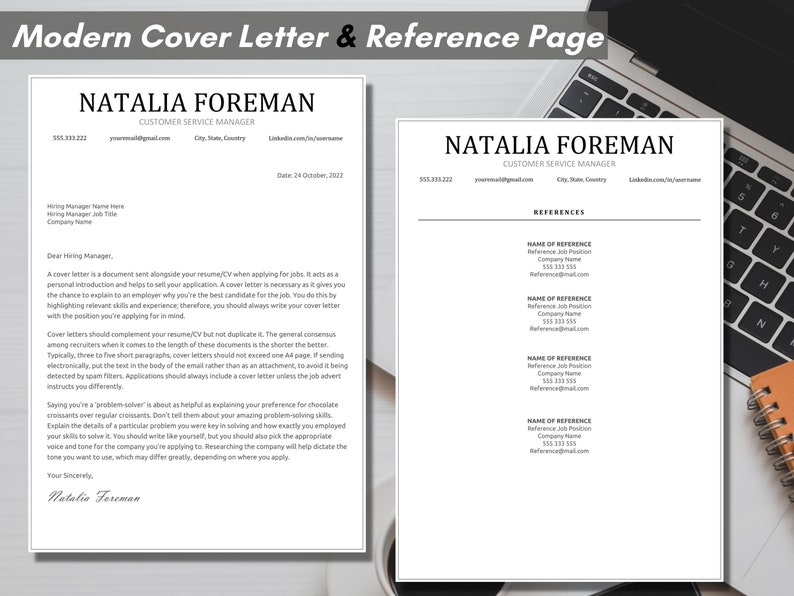 Clean Modern Resume Template for - Il 794xN.3778042475 F2ii