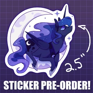 MLP Princess Luna Moon Sticker [PRE-ORDER]