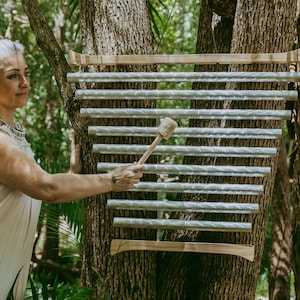 Equilibrium Swinging Chime LARGE 432hz Sound Healing Instrument - 5 scales - Handcrafted in Australia