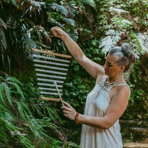 Equilibrium Swinging Flow Chime - 432hz Sound Healing Instrument - Handcrafted in Australia - 5 elemental scales
