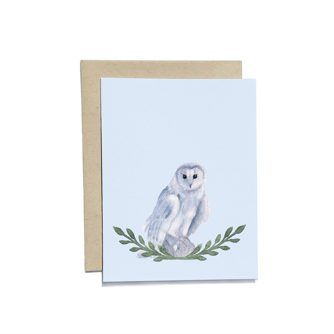 Owl Christmas Card | Snowy Owl | Christmas Card Set | Cute Owl Card ...