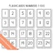 Numbers 1-100 Flashcards / Homeschool Printable Counting / Counting ...