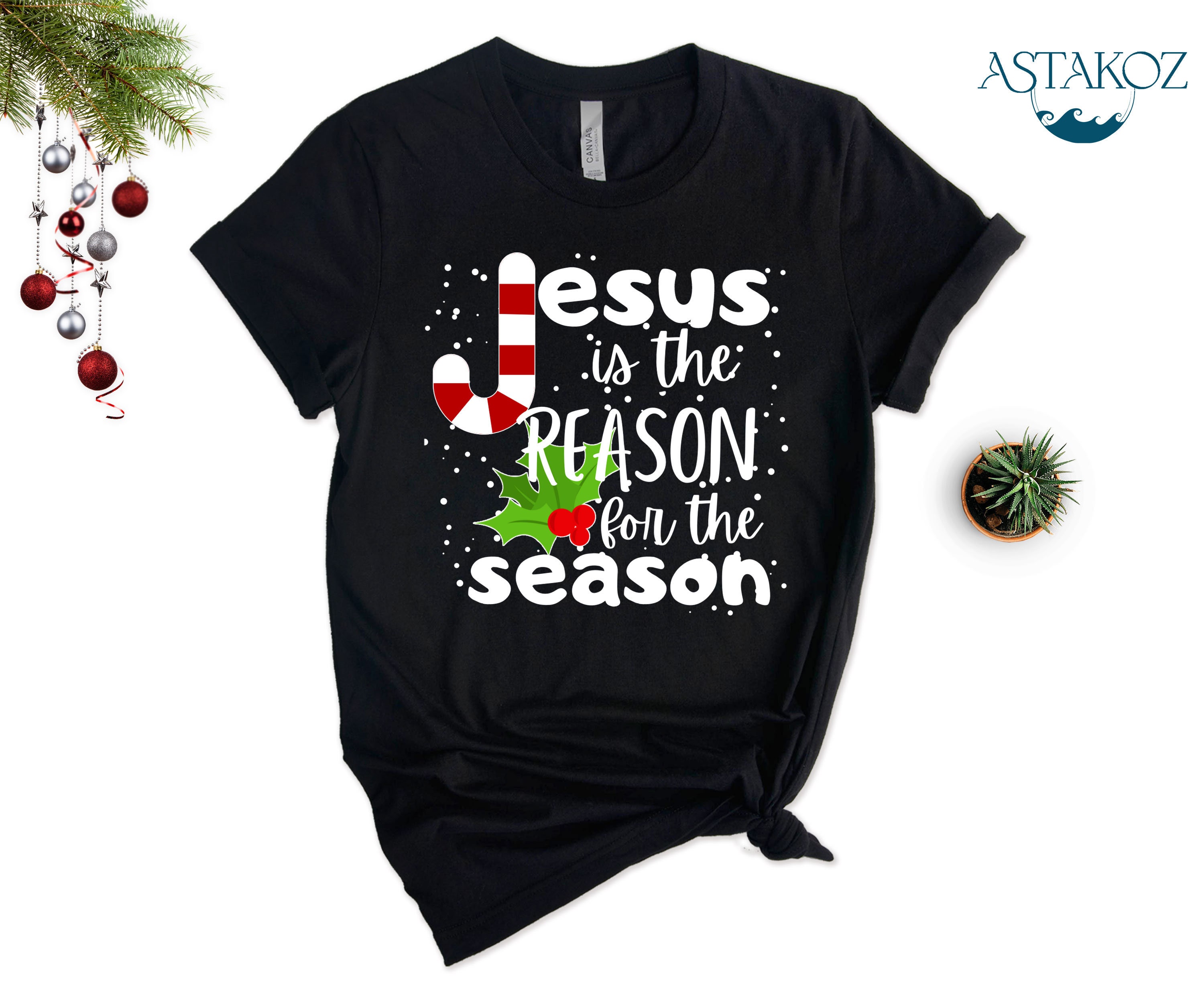 Jesus is the Reason for the Season Shirt Funny Christmas - Etsy