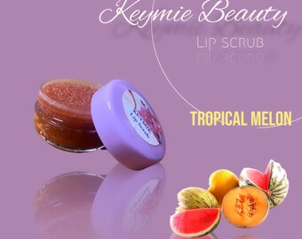 Exfoliante labial de melón tropical