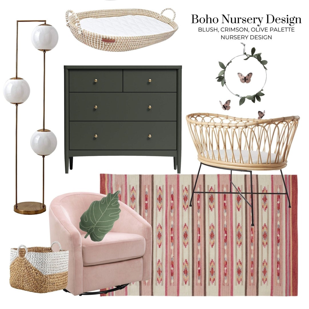 Boho Nursery Interior Design Package, Online Interior Design Package ...