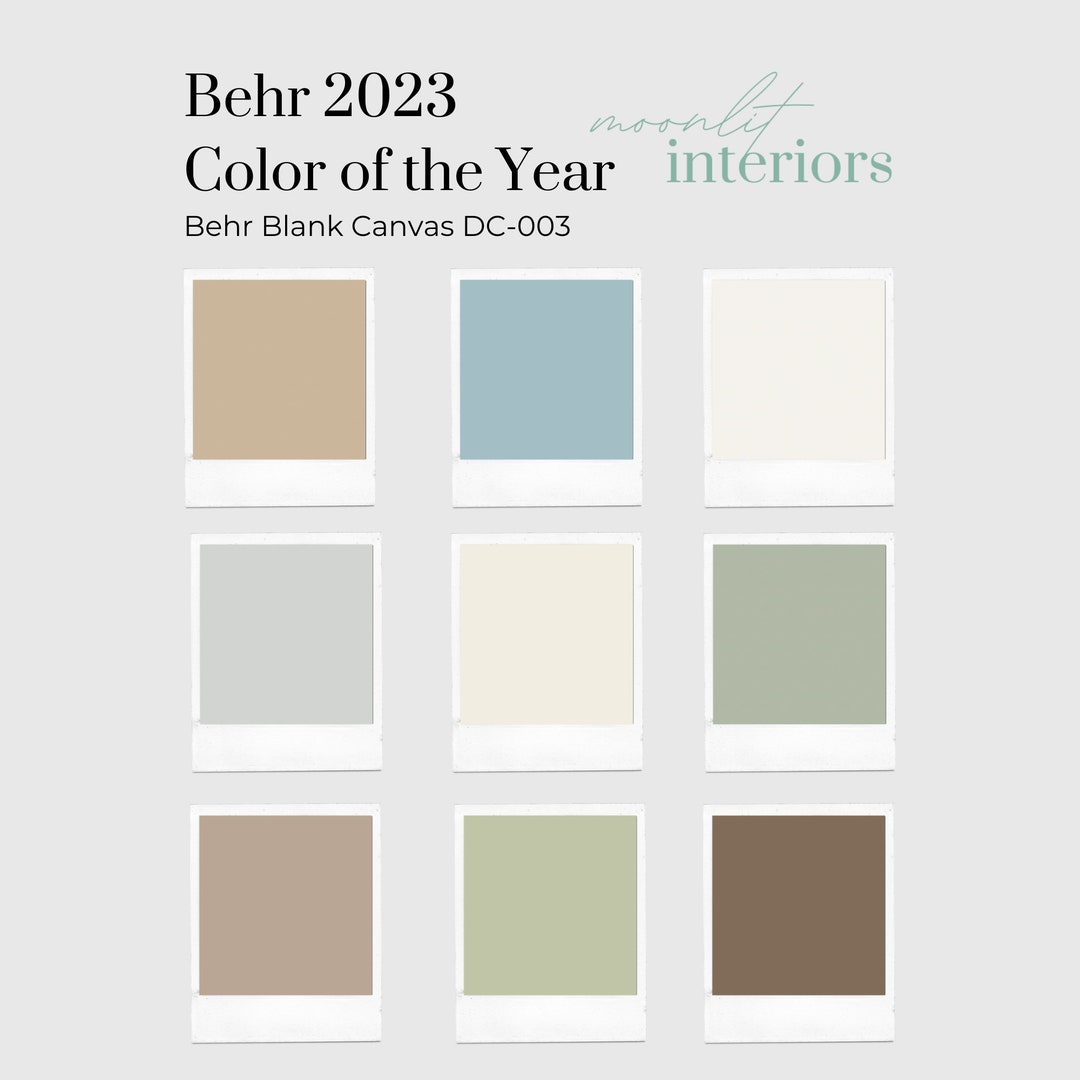 2023 Paint Color of the Year Palette, Color Selection, Professional