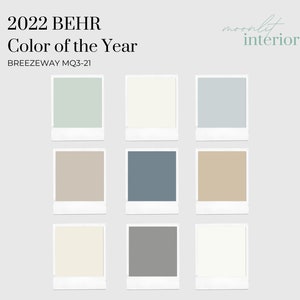 Tavolozza dei colori dell&#39;anno 2022, Selezione dei colori, Schema di verniciatura professionale, Design degli interni, Tavolozza dei colori degli interni