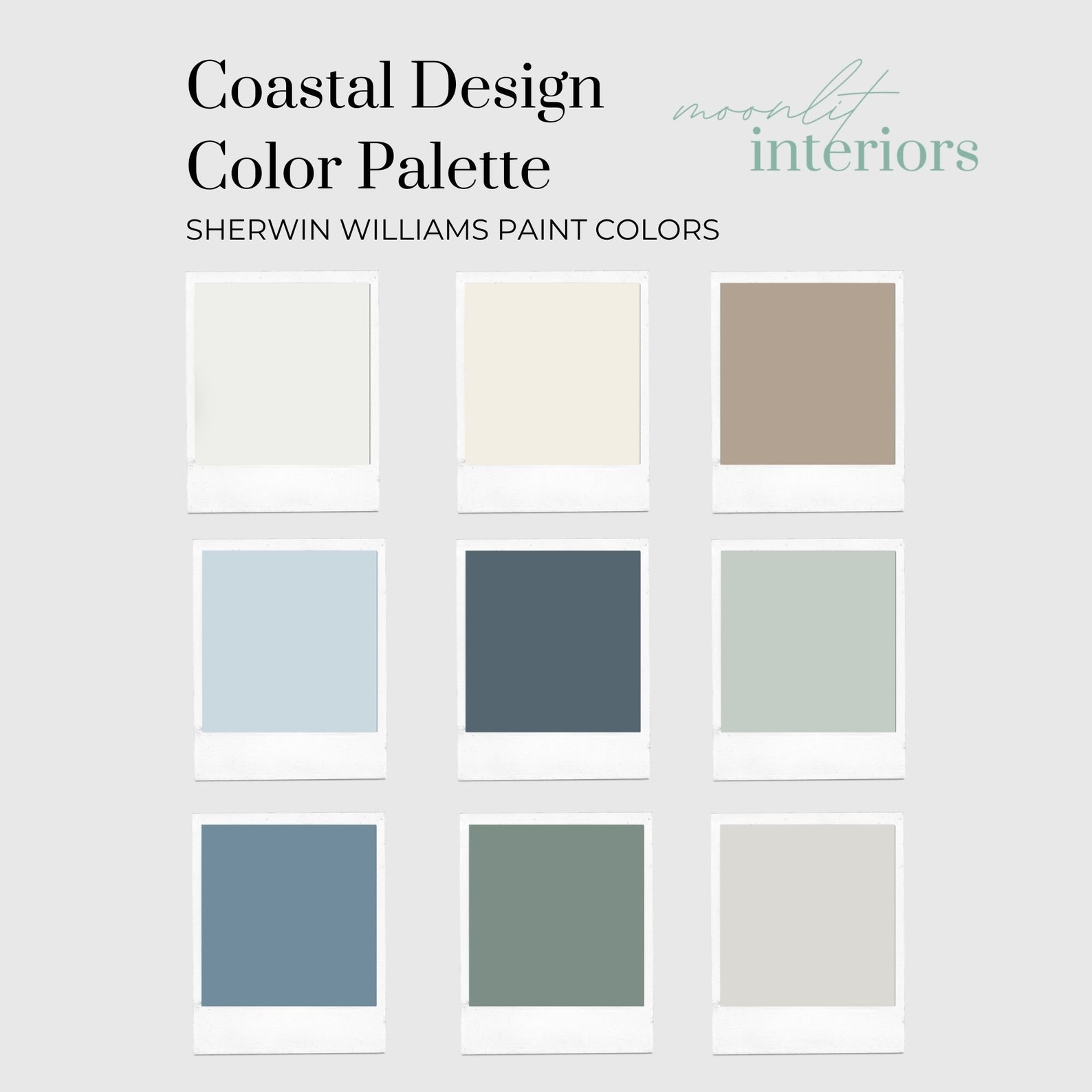 BUNDLE Coastal Paint Palette and Interior Design Package Bundle, Online ...