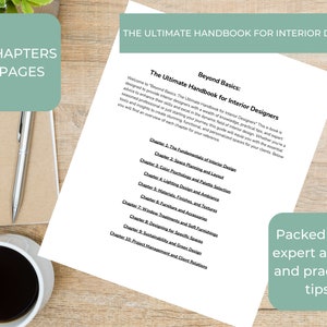The Ultimate Handbook for Interior Designers, Interior Design Ebook, Interior Design Tips, Interior Design Project Book, Design Ebook