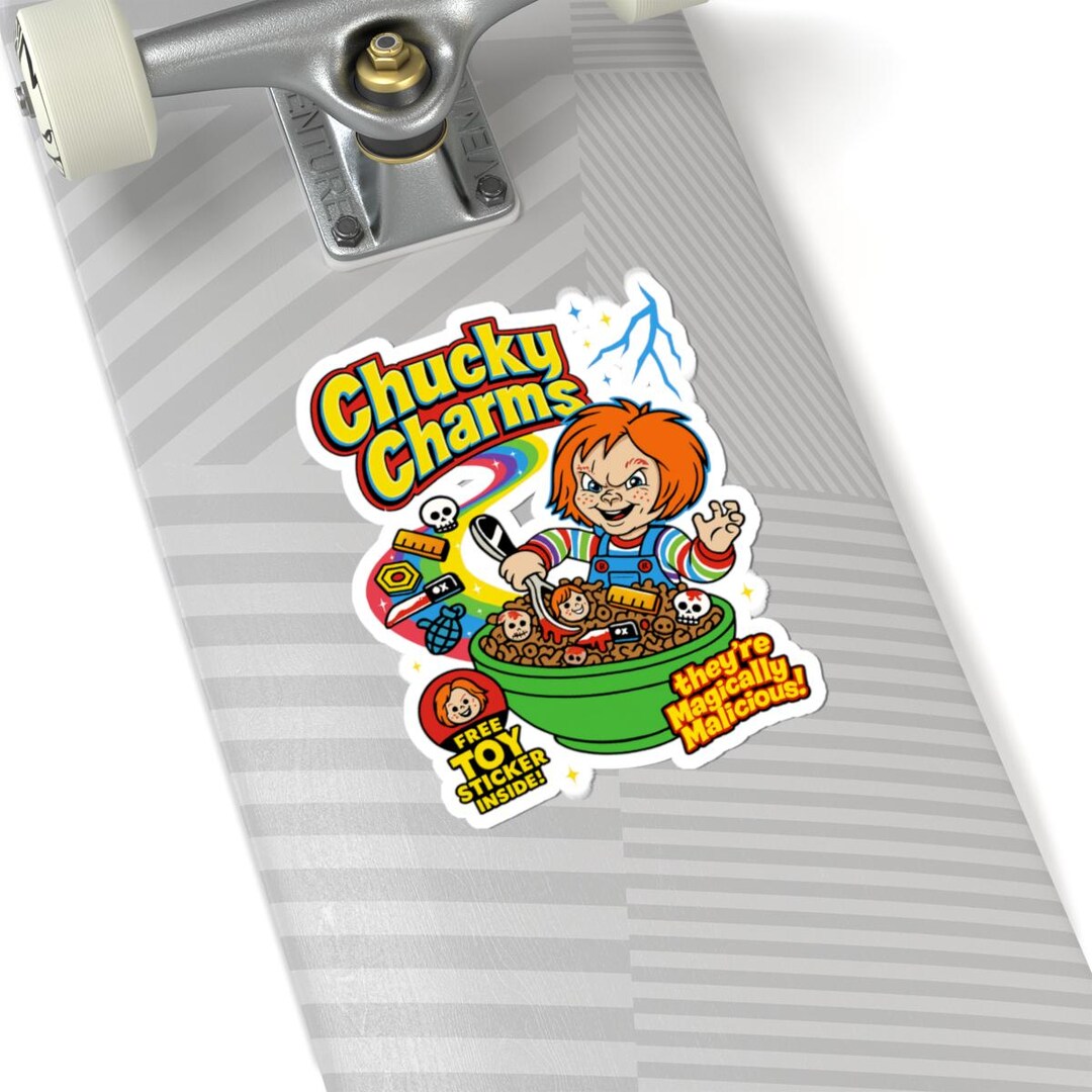 Chucky Charms Stickers | Fun Horror Vinyl Decals, Cute Creepy ...