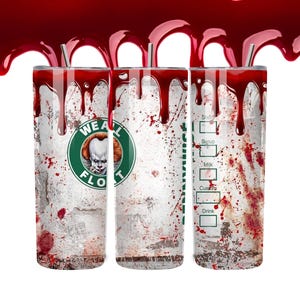 Horror-Themed Stainless Steel Tumbler, 20oz - Perfect for Halloween, Horror Fans, Gifts, Parties, and Home Decor