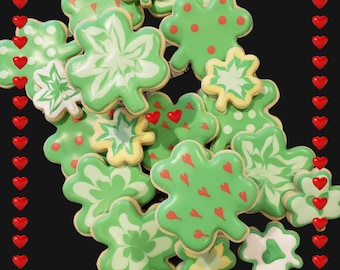 Last Call**St Patrick's Day Gourmet Sugar Cookie Irish Shamrock Cookies 8 pieces. Hurry Order by 02/24 for 03/17