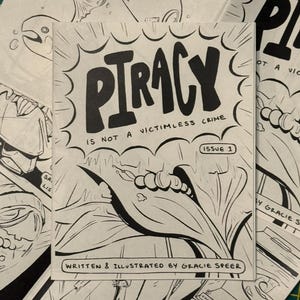 PIRACY issue #1 — independent sci-fi comic book zine