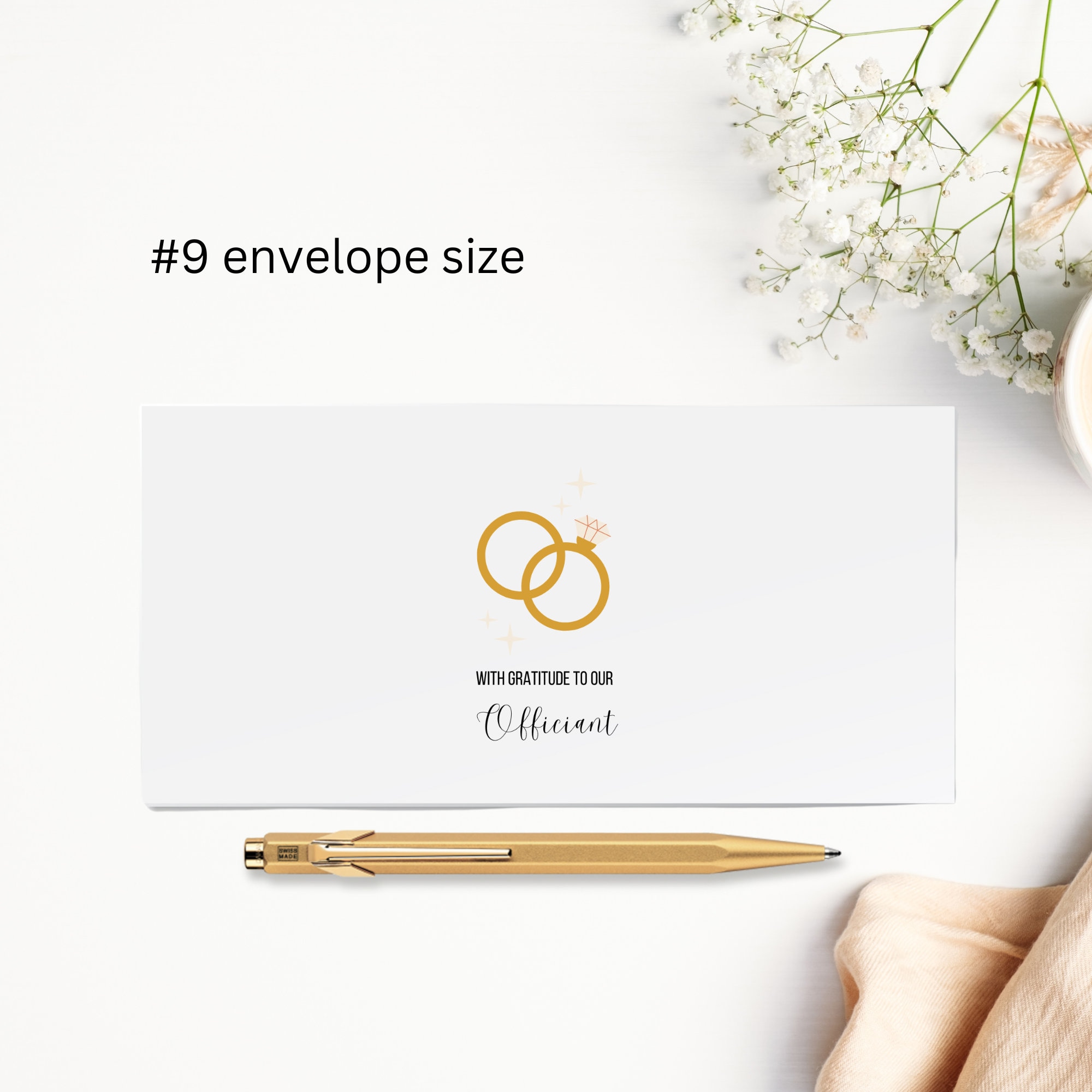 Wedding Vendor Tipping Envelopes Set of 10 Printed Envelopes Tip