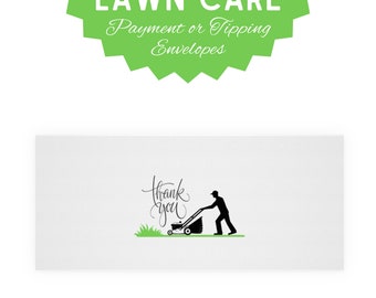 Lawn Care Payment Envelopes for Lawn Mower Set of 10 Landscaper Tipping Envelopes for Landscaping Payment Envelopes for Gratuity