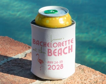 Bachelorette Beach Party Favor: Retro Pink Tropical Theme (Digital Download)