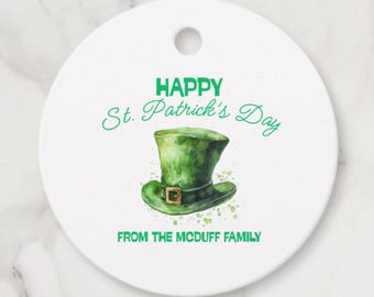 St. Patrick's Day Party Favor: Editable Canva Template
