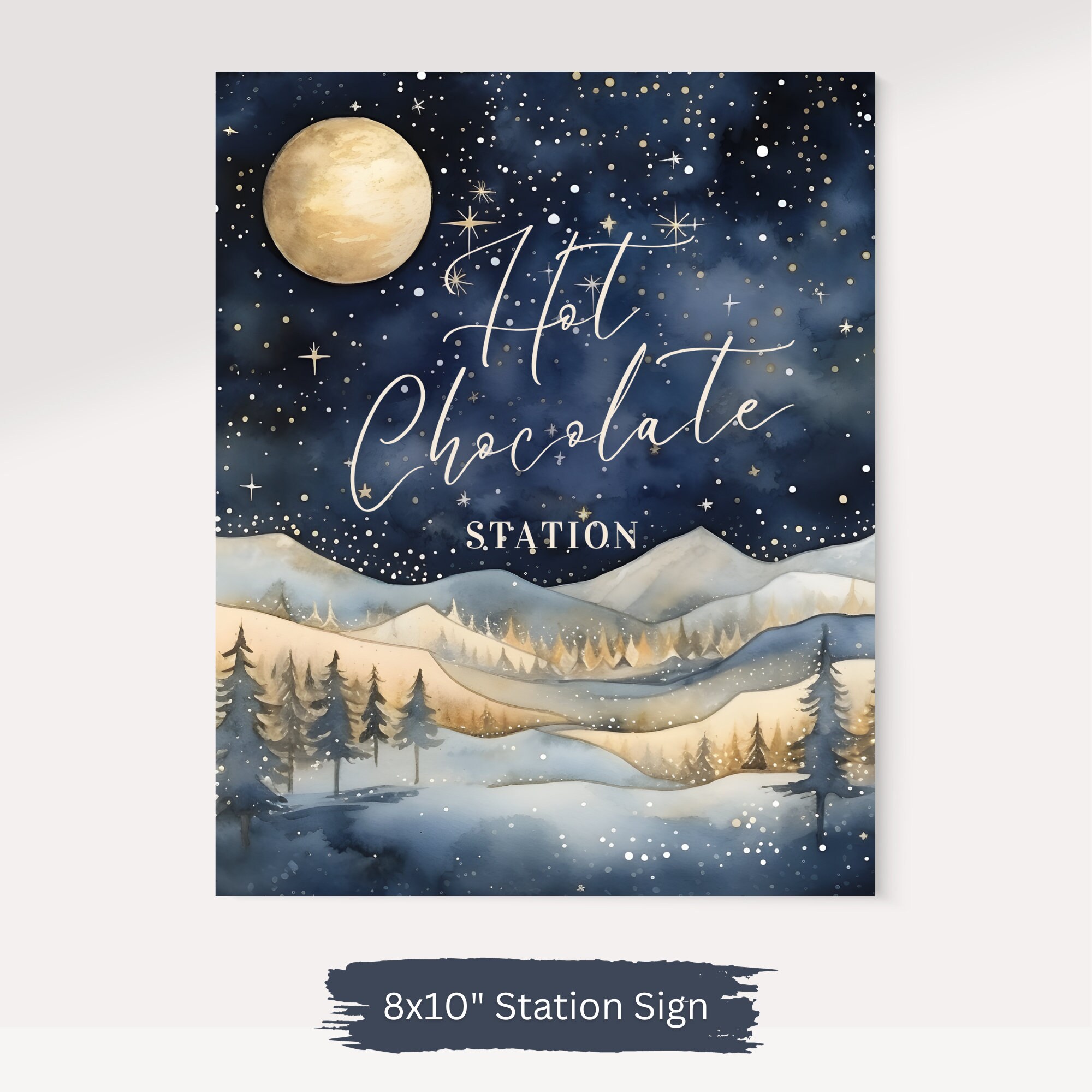 Hot Chocolate Station Sign Templates Bundle Editable Hot Cocoa Display ...