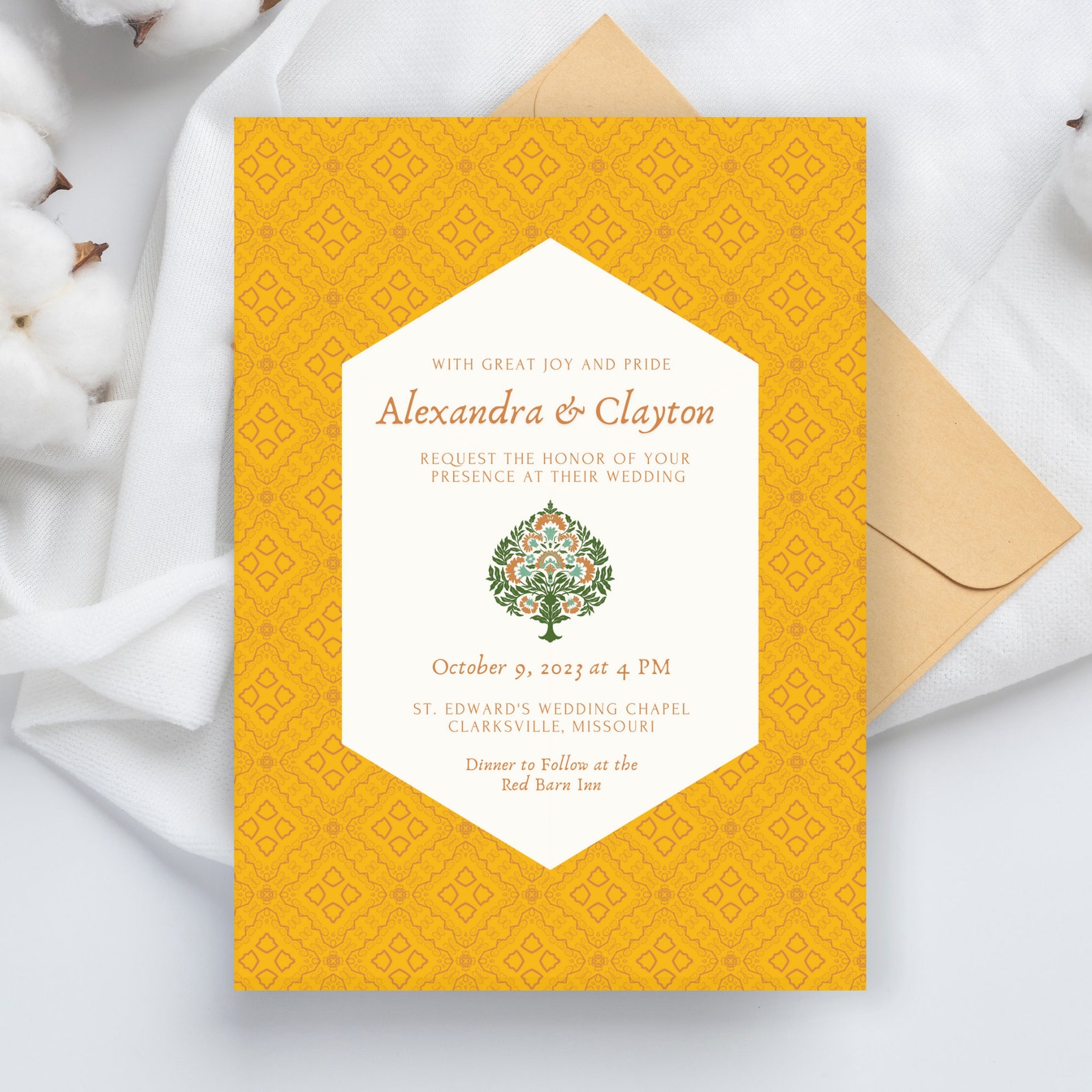 Scandi Einvite Hygge Wedding Invitation Template: Scandinavian Style (canva Editable ...