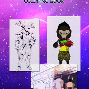 Sci-Fi Adventure Coloring Book | 35+ Pages of Futuristic Characters & Outer Space Scenes