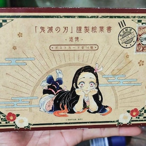 RARO Demon Slayer Kimetsu no Yaiba 16 Cartões Postais Conjunto Edição Especial Limitada (2020)