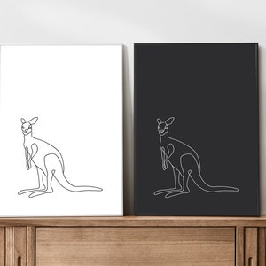 Skippy | Down Under Collection | Digital Line Art Print