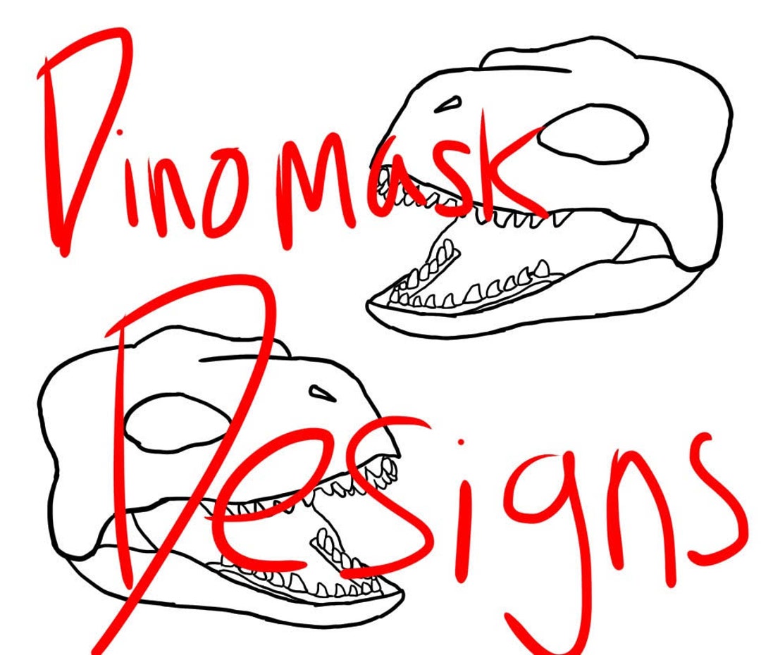 Dino Mask Designs Etsy
