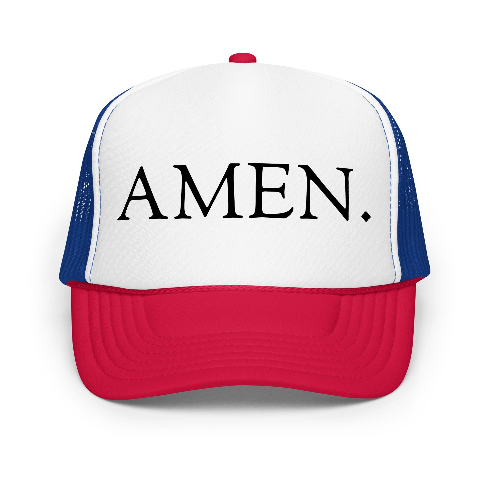 Amen. Foam Trucker Hat | Faith-inspired Gift | Unisex 