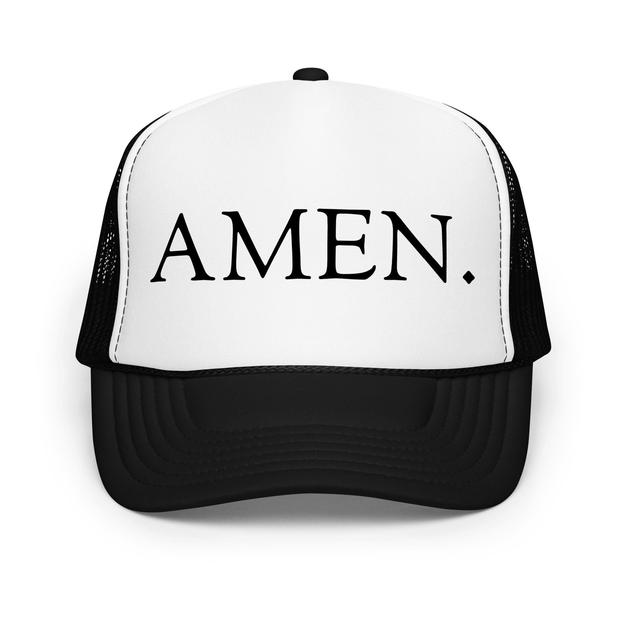 Amen. Foam Trucker Hat | Faith-inspired Gift | Unisex  display picture 2
