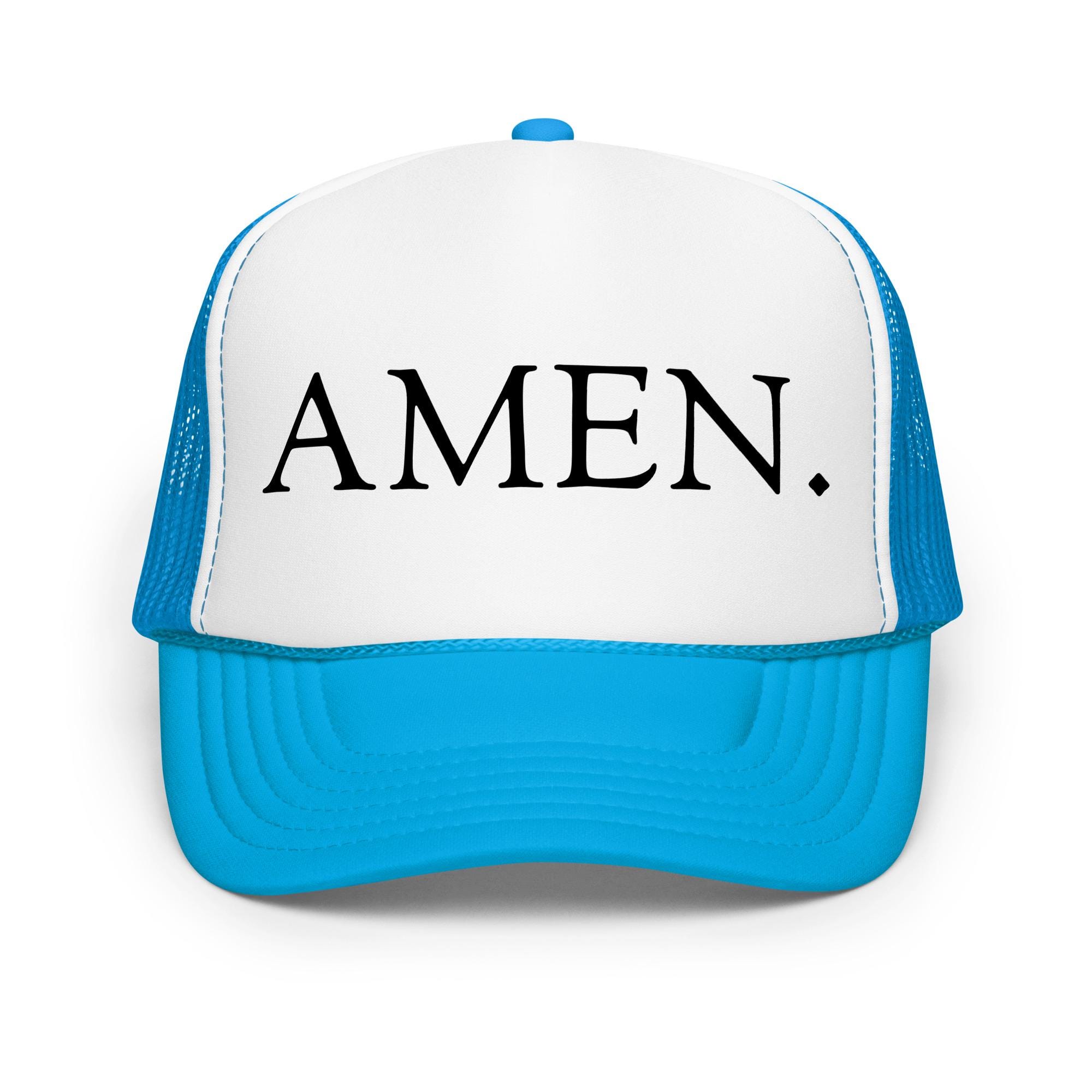 Amen. Foam Trucker Hat | Faith-inspired Gift | Unisex 