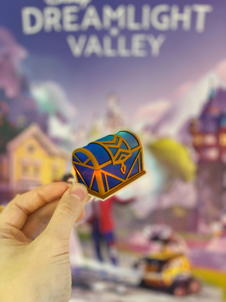 Dreamlight Valley Moonstone Chest 2.5 Inch Holographic Etsy