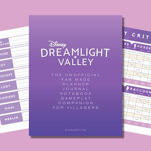 Dreamlight Valley Gameplay Companion, 27 pages **Lady & Tramp included