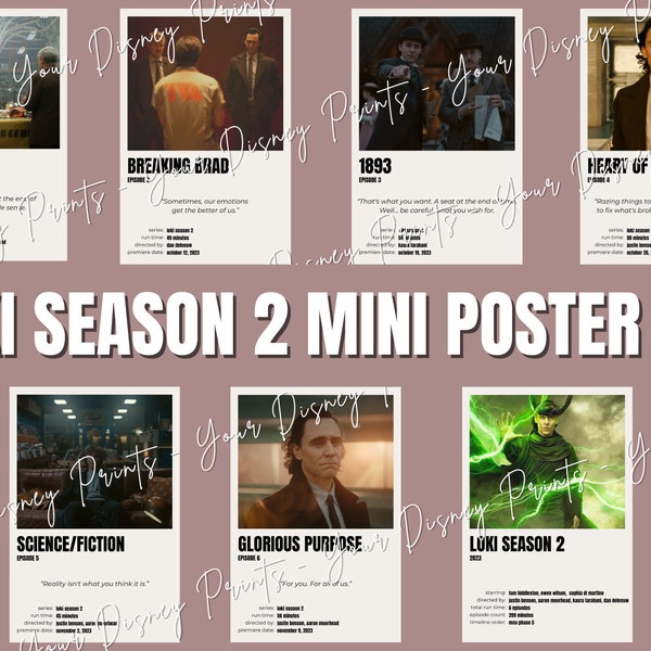 Loki Season 2 MCU Mini Posters 4x6