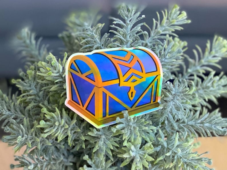 Dreamlight Valley Moonstone Chest 2.5 Inch Holographic Etsy