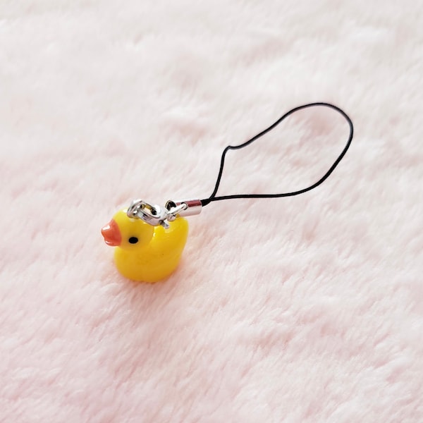 Kawaii Duck Phone Charm | Cute Cell Phone Strap
