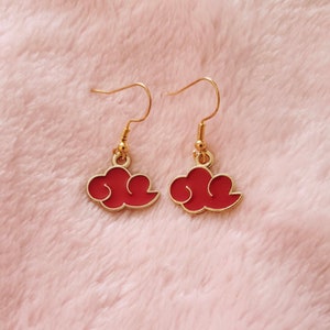 Anime earrings | anime cloud earrings | cottage core earrings, anime jewelry, kawaii jewelry, kawaii earrings, tiktok earrings