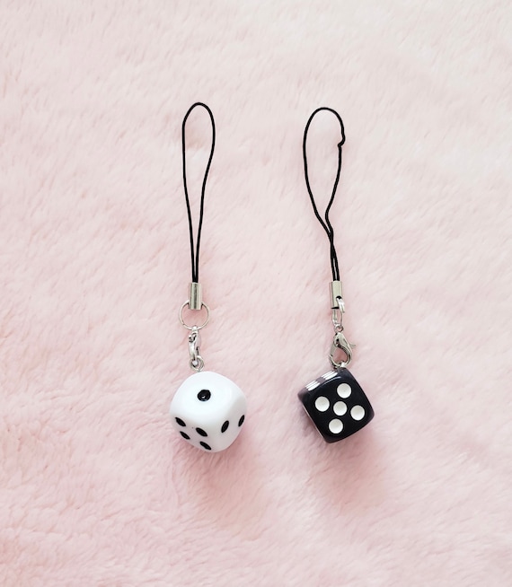 Kawaii Dice Phone Charm: Anime Style Accessory