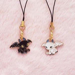 Kawaii Dragon Phone Charm: Anime Keychain Charm image 2