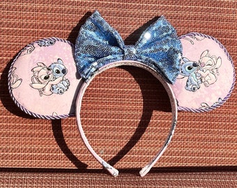 Angel and Stitch Inspired Mouse Ears